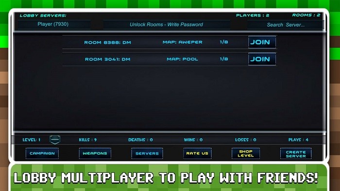 方块人射击僵尸游戏