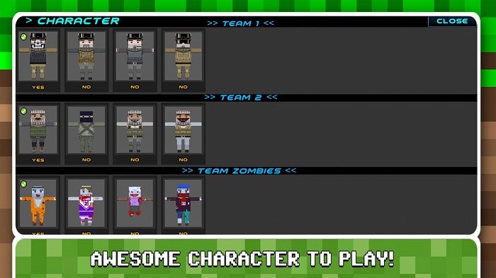 方块人射击僵尸游戏