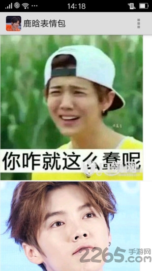 鹿晗表情包高清