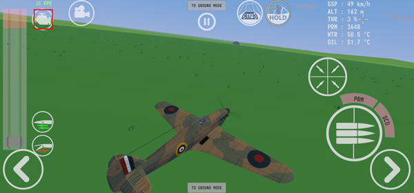 世界大战飞行模拟手游起飞教程 世界大战飞行模拟器中文版起飞说明