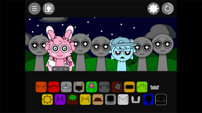 节奏盒子Sprunki黑夜模式模组