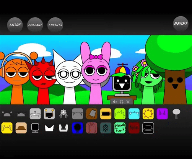 节奏盒子Sprunki简笔画版模组