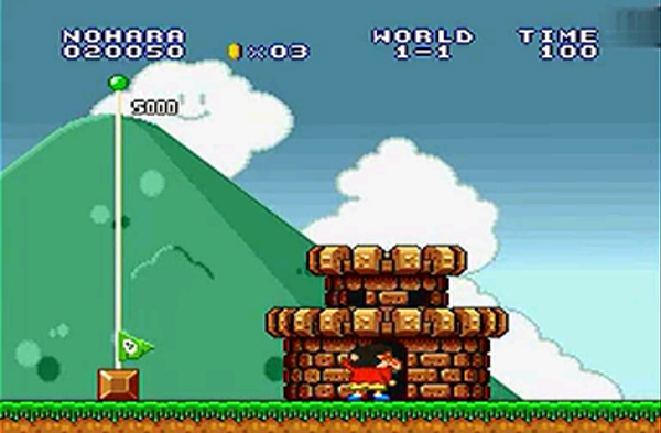 蜡笔小新版超级玛丽游戏