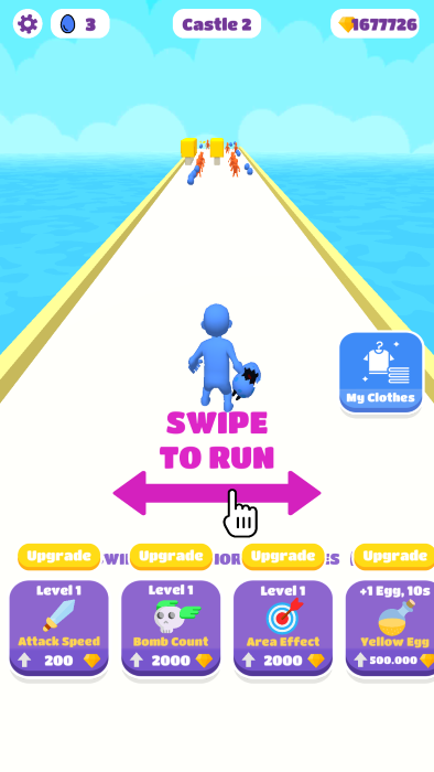 爆炸酷跑防守游戏