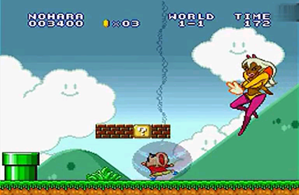 蜡笔小新版超级玛丽游戏