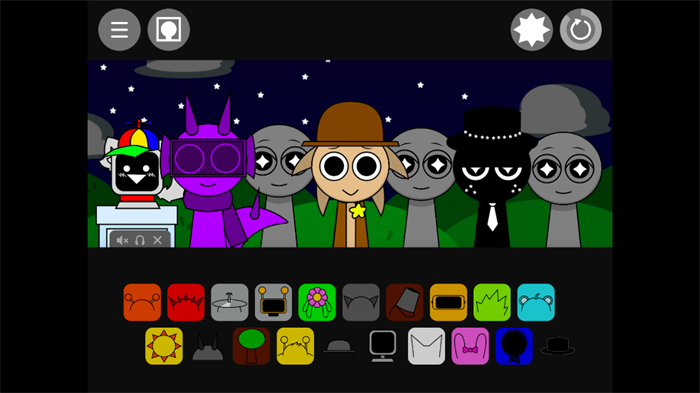 节奏盒子Sprunki黑夜模式模组