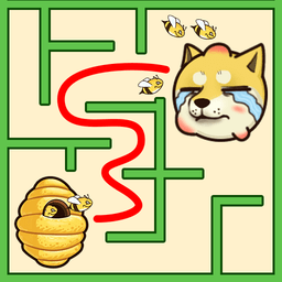 脑力大画家画线迷宫蜜蜂蛰狗狗