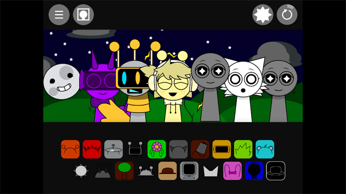 节奏盒子Sprunki黑夜模式模组