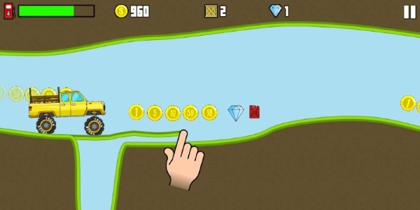 爬山卡车道路绘图游戏(hill climb truck)