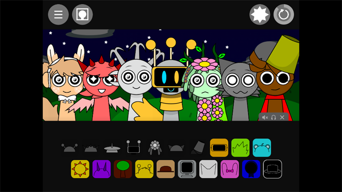 节奏盒子Sprunki黑夜模式模组