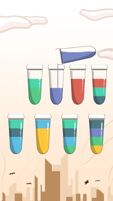 水排序拼图倒水游戏