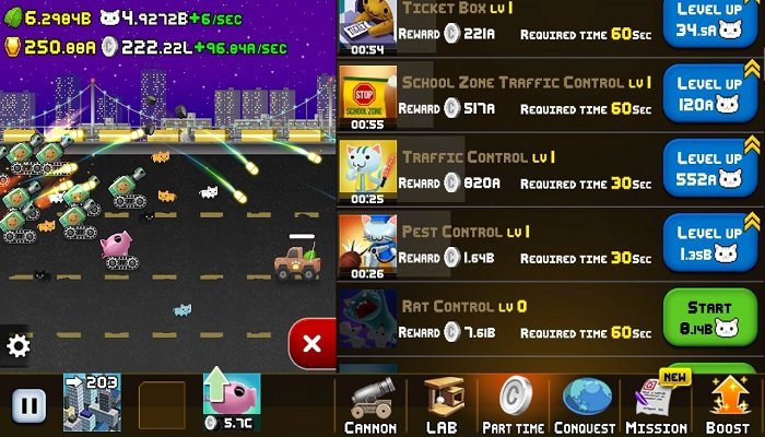 空闲的猫炮最新版(idle cat cannon)