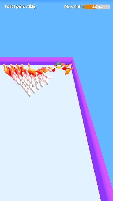 弹弓保龄球游戏(slingshot bowling)