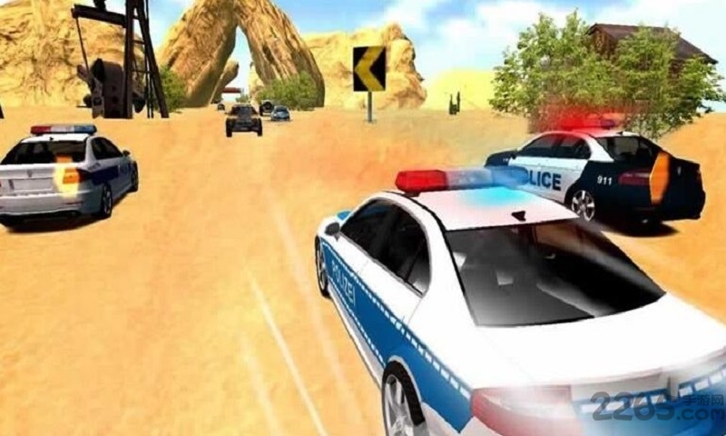 警车追逐赛游戏