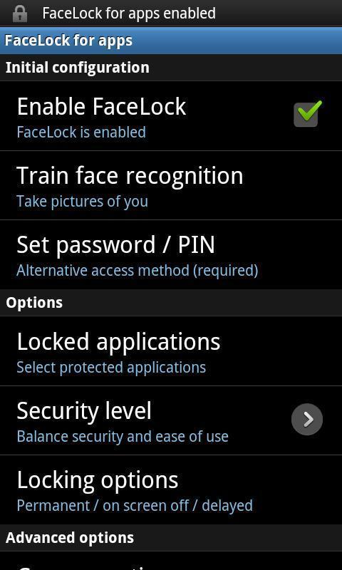 人脸识别解锁中文版