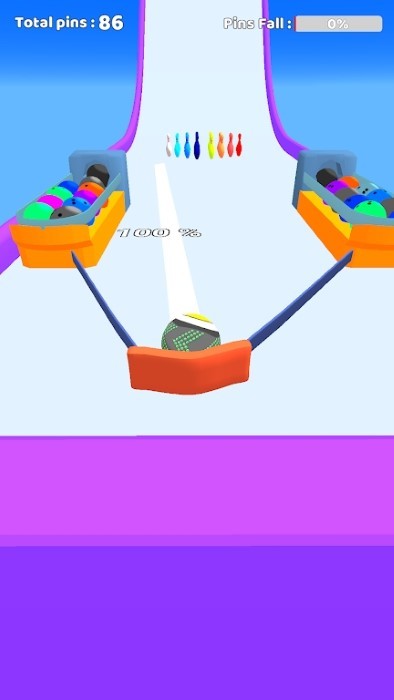 弹弓保龄球游戏(slingshot bowling)