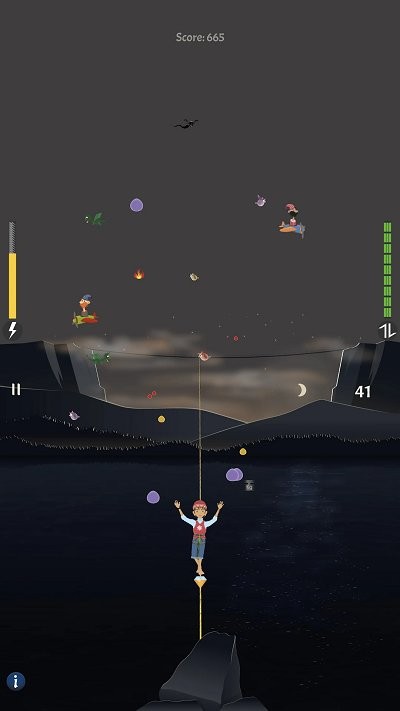 人生就像走钢丝游戏