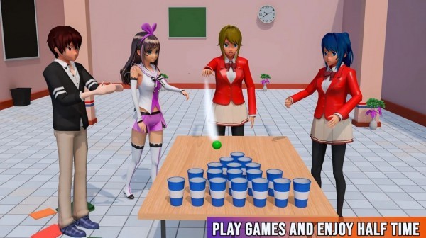 动漫高中生活模拟器游戏