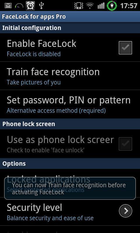人脸识别解锁中文版