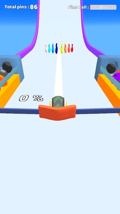 弹弓保龄球游戏(slingshot bowling)