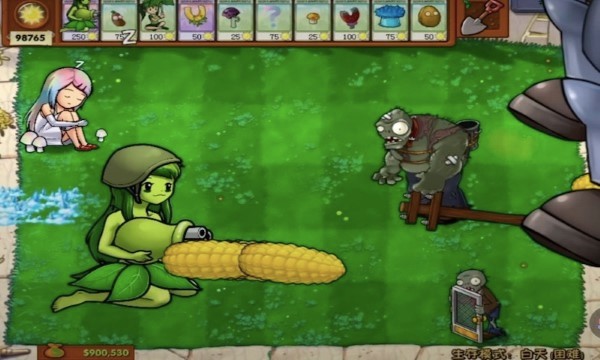 植物防御战娘化版僵尸战争游戏