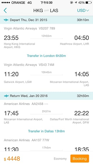 去哪儿机票手机客户端