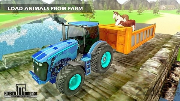 农场动物运输拖拉机运输游戏