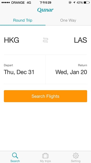 去哪儿机票手机客户端