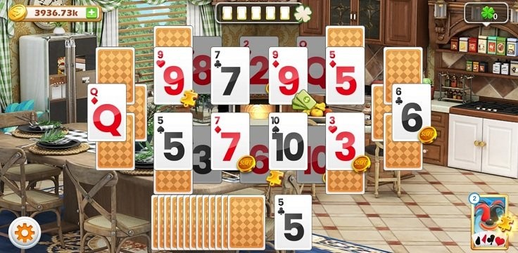 纸牌家居设计游戏(solitaire)