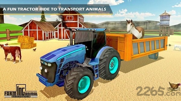 农场动物运输拖拉机运输游戏