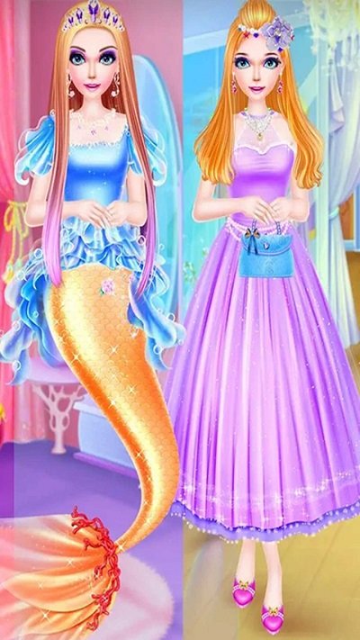 美人鱼公主化妆小游戏