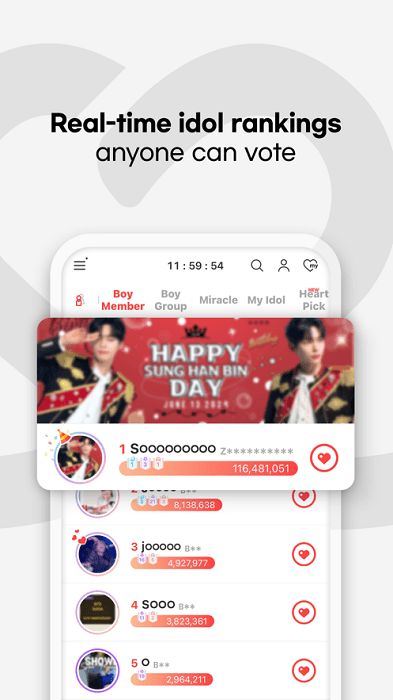 韩爱豆投票平台app