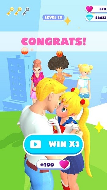 美女跑酷改造游戏(Makeover Run)