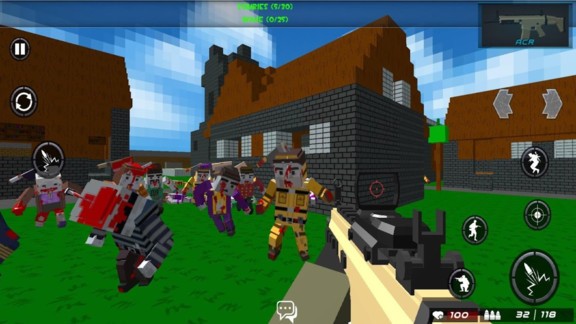 战斗方块竞技场游戏