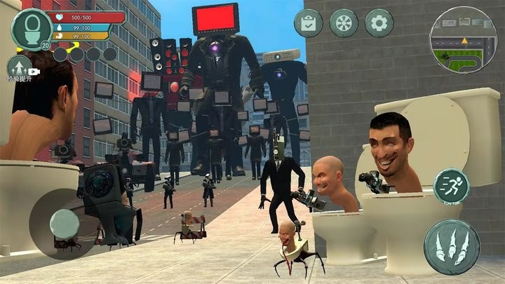 马桶人乱斗监控人最新版