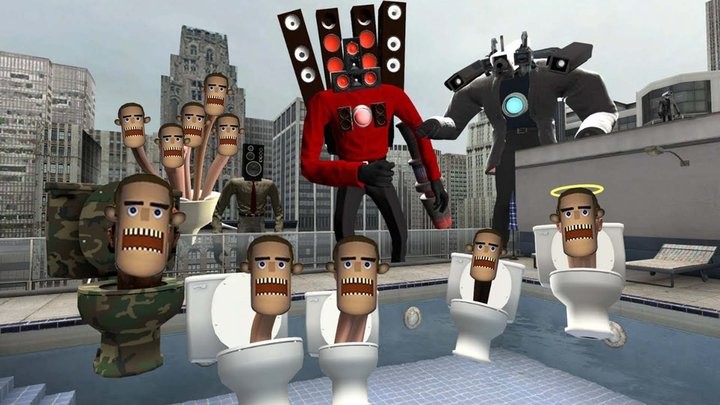 马桶人大战监控人游戏