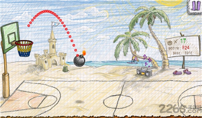 涂鸦篮球2游戏