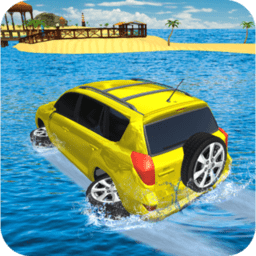 汽车漂浮赛游戏(Water Surfer Prado Jeep Games)