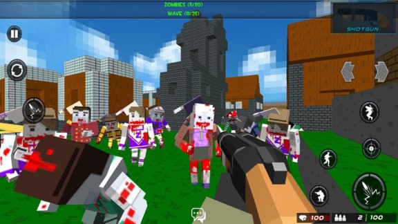 战斗方块竞技场游戏