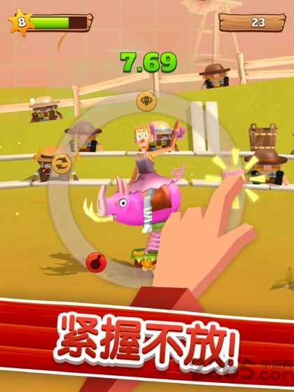积木人驯蛮牛游戏