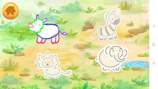 儿童游戏涂色画画游戏