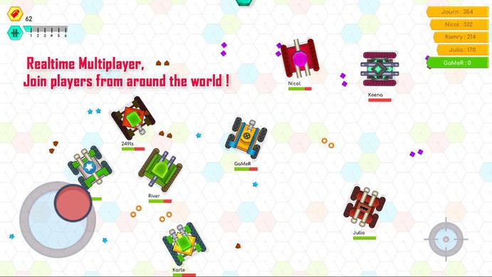 多人坦克战争io游戏