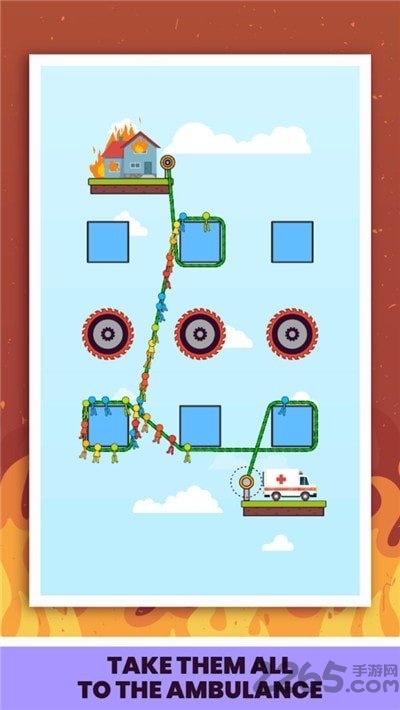 人类绳索救援全关卡破解版