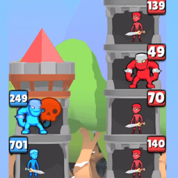 红蓝大对决一起来爬塔游戏