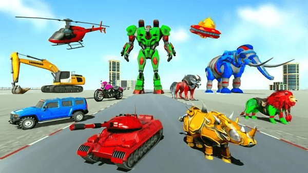 飞警坦克机器人改造手机版