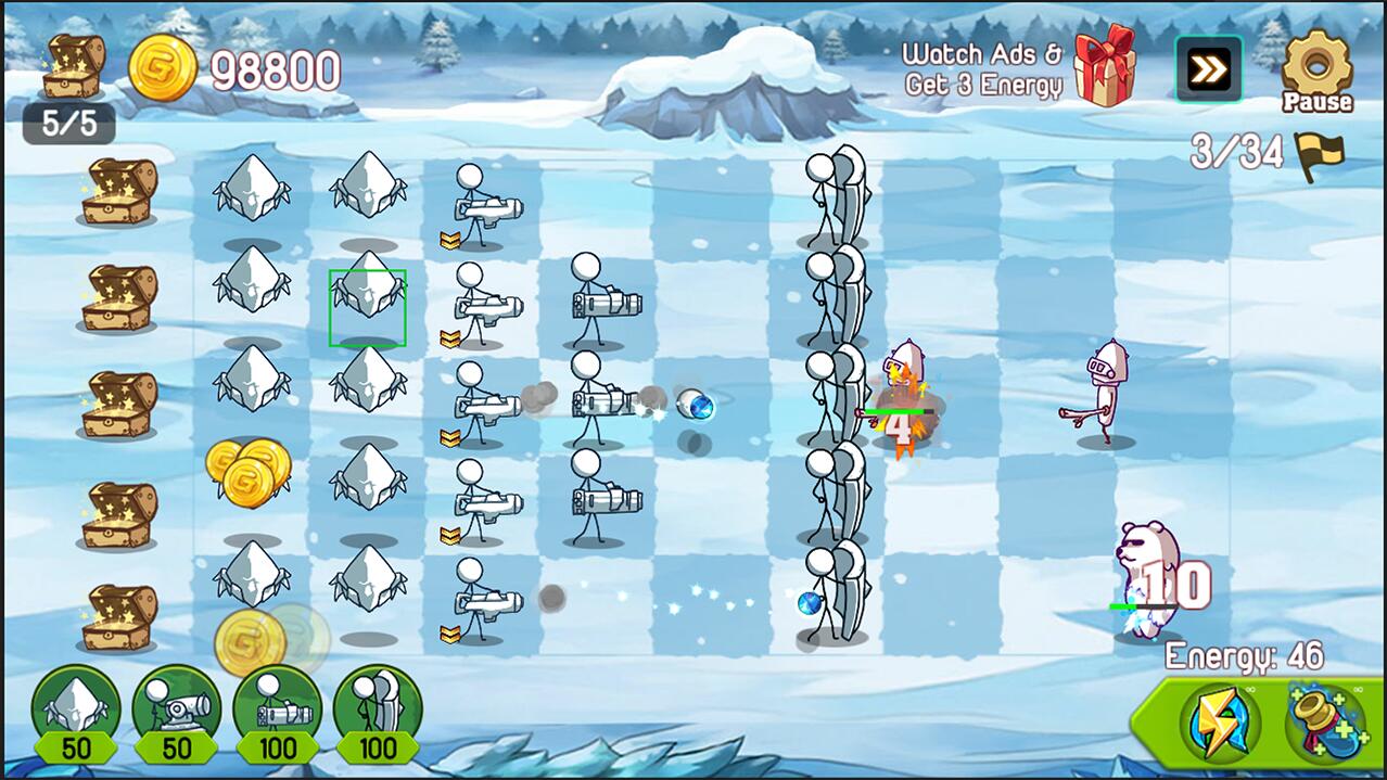 火柴人防御卡通战争手机版