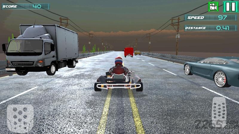 卡丁车交通赛车游戏(Go-Kart Highway Racing)