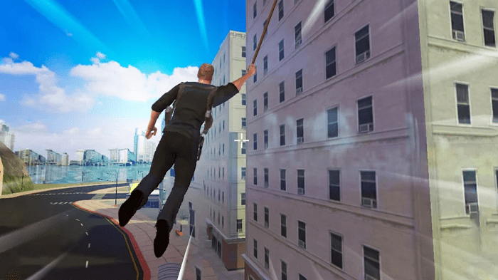 警察绳索英雄城市战斗游戏