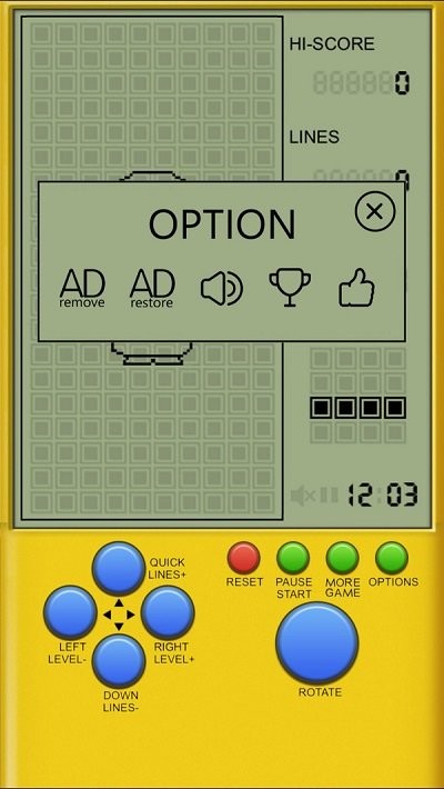 罗斯方块掌机游戏(tetris)