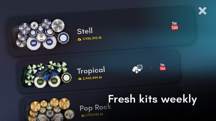 最棒的架子鼓模拟器游戏(real drum)